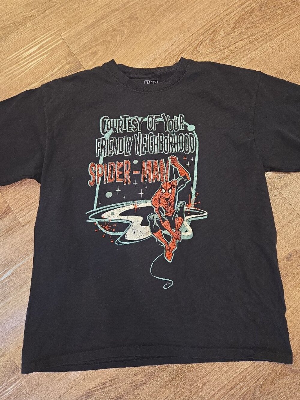 Marvel Friendly Neighborhood Spider-Man Black Graphic T-Shirt
